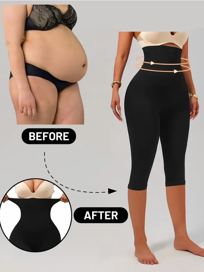 ليݣين نسائي عالي الخصر بتأثير نحت ورفع – مثالي للرياضة أو الحياة اليومية