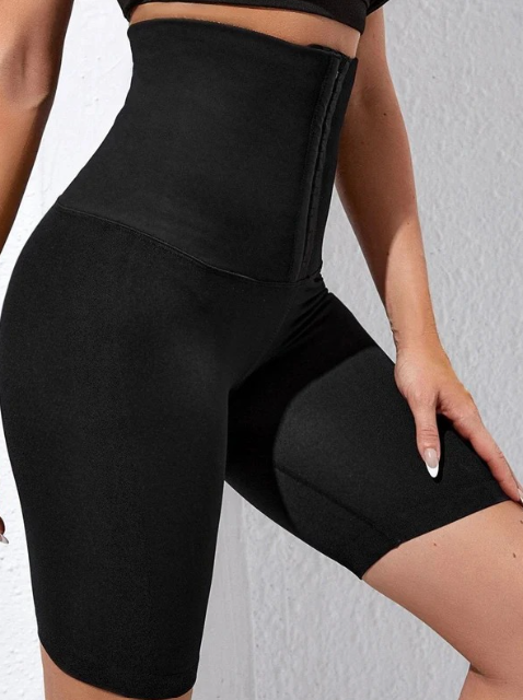 شورت نسائي لتشكيل الجسم بخصر مرتفع للتحكم في البطن