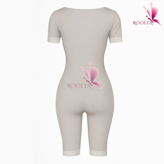 المشد الكامل بالدانتيل الأبيض