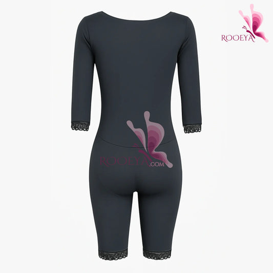 المشد الكامل بالدانتيل الأسود